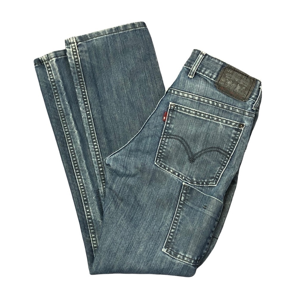 Levi’s 511 skinny faux vintage jeans zippered pockets thigh pocket 14 (27 x 27)